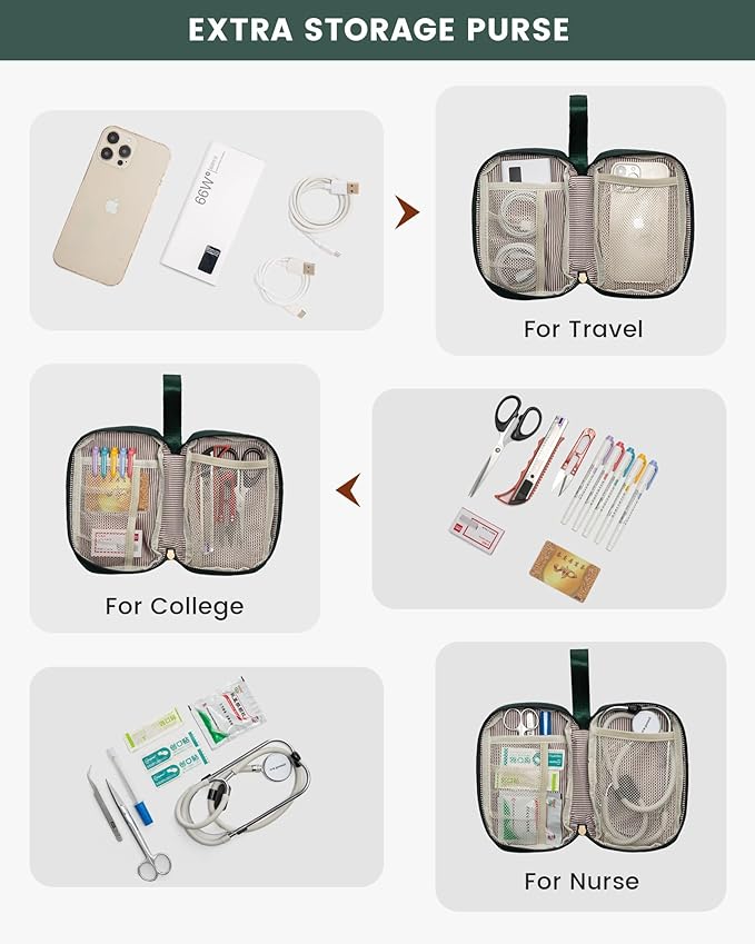LOVEVOOK Laptop Backpack for Women, 15.6 Inch Work Laptop Bag with USB Port, Fashion Teacher Nurse Backpack Purse, Waterproof Travel Computer Backpack with Organizer Bag, 2PCS, Beige-Green