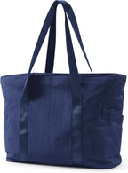 BAGSMART Tote Bag for Women, Tote Bag with Zipper Work Tote with Compartments Nurse Shoulder Hanbag for Travel, Gym