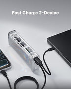 SHARGEEK 140 Power Bank, 20000mAh 140W Portable Charger, Transparent Battery Pack, Smart Display, PD3.0 for MacBook Pro iPhone 17/16/15/14 Series Google Pixel Steam Deck