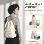 8 Set Travel Packing Organizers- Luggage Organizer for Suitcase Organization with Hanging Toiletry, Shoe & Laundry Bags, Packing Cubes for Travel Essentials, Cute Gifts for Women, Beige