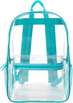 Trail maker Clear Backpack Heavy Duty with Padded Straps, Side Pockets for Kids, Boys, Girls, School, Stadium Approved Events