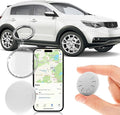 GPS Tracker for Vehicles, 1PCS Mini GPS Tracking with Waterproof Case, Car GPS Tracker Work with Find My (iOS Only), No Monthly Fee