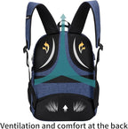 SHRRADOO Anti Theft Laptop Backpack Travel Backpacks with Combination Lock for Women Men College Backpack Computer Bag Fits 17 Inch Laptop,Royal Blue