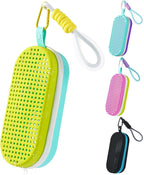 Swim Goggle Case For Swimming Goggles, Swimmer Gifts for Kids Teens Adults, Silicone Cases with Drain Hole