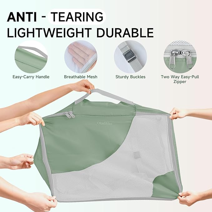11 Set Packing Cubes for Travel, Gifts for Women Mom,Anti-Tearing Suitcase Organizer,OlarHike Vacation Essentials & Accessories for Cruise Ship