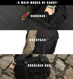 Miramrax Travel Duffle Bag Backpack for Men - Large Tactical Bags Weekender Gym Bag for Overnight Traveling Military Workout Deployment Sports (Black, 80L)