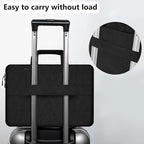 Hseok Laptop Shoulder Bag 15-15.6 inch Shockproof Water-Resistant HandBag with Small Case Compatible with MacBook Pro Neo 16" M5 M4 M3 M2 M1, Mac Pro Air 15", XPS 15/16, Most 15" 15.6" 16",Black