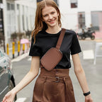 Belt Bag for Women Fanny Pack Crossbody Bags for Women Fashion Waist Packs with Adjustable Strap Gifts for Women Men (Brown)