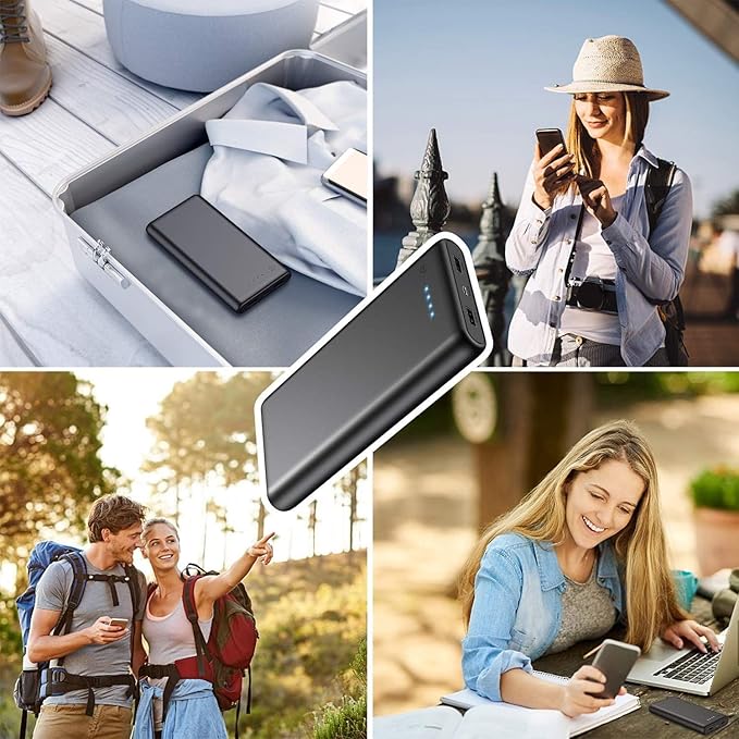Portable Charger Power Bank 26800mah,Ultra-High Capacity Safer External Cell Phone Battery Pack,2 USB Output High Speed Charging Power bank Compatible with iPhone 17/16/15/14/13 Galaxy Android LG etc