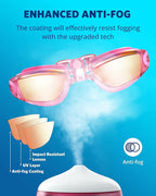 Aegend Swim Goggles, Swimming Goggles No Leaking Full Protection Adult Men Women Youth