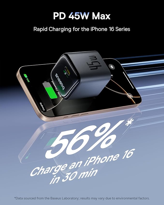 Baseus Power Bank & 45W USB C Charger Block 2 Pack
