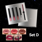 Long-Lasting Lip Makeup Set | 5-Piece Hydrating Kit for Women with Lipstick, LipGloss, Lip Liner | Daily Essential Set D One Size