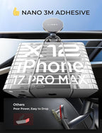 LISEN Magsafe Car Mount Charger, 15W Fast Charging Magnetic Wireless Car Charger [Mini & Fast Charging], Magnetic Car Phone Holder Dashboard Gifts for iPhone 17 Pro Max Air 16 15 14,Samsung