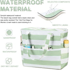 Bluboon Waterproof Beach Tote Pool Bags for Women Ladies Extra Large Carry On Bag With Wet Compartment for Weekender Travel