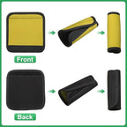 uxcell 3 Pcs Luggage Handle Wrap for Suitcase, Neoprene Handbag Grip Cover Protector Luggage Identifiers Suitcase Handle Wraps for Luggage Shopping Bag Travel Bags, Yellow