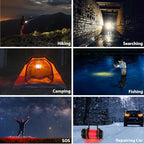BOBKID 2 Pack Camping Lantern, Outdoor LED Camping Light, Rechargeable Flashlights with 1000LM, 6 Modes, IPX5 Waterproof Portable Emergency Camp Light for Hurricane Survival - Orange