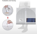 Univivi Suit Bags for Closet Storage and Travel, 40 Inch Hanging Garment Bags for Men Suit Cover with Clear Window and ID Card Holder for Suit Jacket, Shirt and Coat, 10 Pack, White