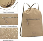 Lee Drawstring Backpack Bag Lightweight Small Gym Swim Beach Bag Water Resistant Sports Sackpack for Men Women, LEE48-002KH