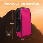 StrapPack Two Zipper Clip-On Pouch - Travel Wallet, Backpack Pouch, Passport Holder
