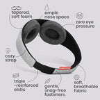 Manta Original Sleep Mask - Maximum Blackout Sleep Mask for Deep Sleep, Adjustable with Detachable Eye Cups, Zero Eye Pressure for Back & Belly Sleepers, Ideal for Travel, Shift Work & Daytime Sleep