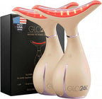 GLO24K 7 Color Beauty Device – Triple LED Action & Vibration Technology Facial and Neck Massager