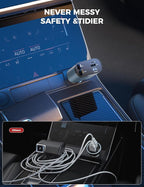SUPERONE 【Upgraded】 Retractable Car Charger 4 in 1, Fast Car Phone Charger with Cord 2.6ft, USB C and Apple Car Charger Adapter, Compatible with iPhone 17 16 15/15 Pro Max/14/13/12/11, Galaxy, Pixel