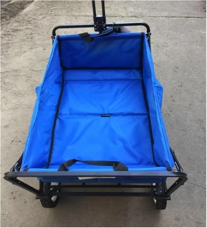 Family Portable Outdoor Folding Wagon, Beach Trolley and Camping Cart