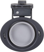 Dexas Popware for Pets Collapsible Kennel Bowl, Light Gray, Round (PW270432429)