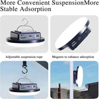 Camping Lights 13200 mAh 4500 Lumens 45W Portable Gear Power Outage USB Outdoor Rechargeable Magnetic Hanging Lantern Emergency Flashlight LED Canopy Tent Light