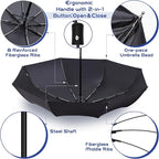 Amylove Windproof Travel Compact Umbrellas Bulk Wind Resistant Folding Auto Open and Close Rain Automatic Travel Collapsible Portable Umbrellas for Men and Women Gifts 4 Colors