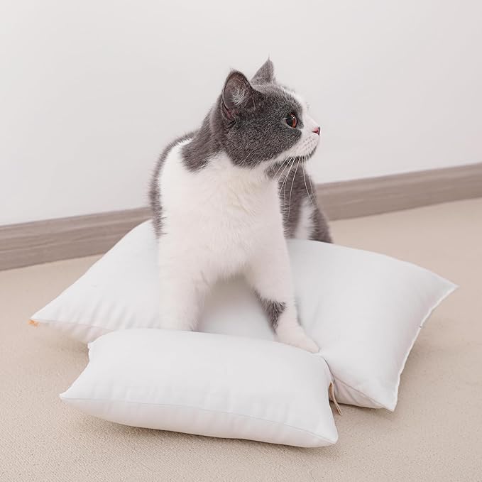 NTBAY Tiny Pillows, Down Alternative 7"x11" 100% Microfiber, Filler: 100% Polyester Mini Pillow for Travel, Pets, Soft Machine Washable Small Pillows for Neck, Wrist, Lumbar and Knee, Dark Brown