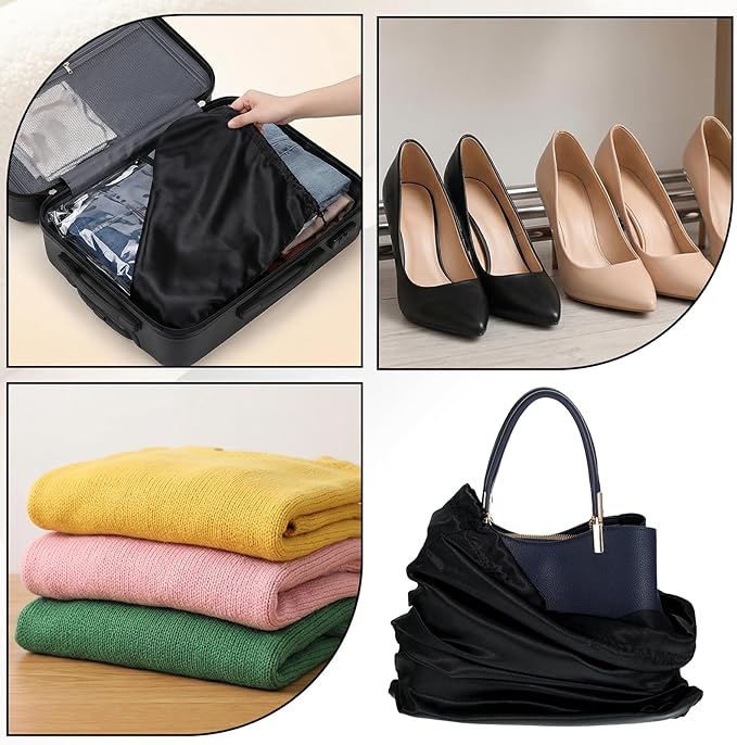 2 Pcs Dust Bags for Purses, Purse Dust Bags Shoe Storage Bag with Drawstring Closure for Handbags, Purses, Shoes, and Boots