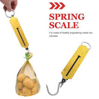 SUPVOX 2pcs Mechanical Hanging Scale Hook 50kg High Accuracy Handheld Spring Portable Dial Weight Scale for Travel Luggage Kitchen Farming Use