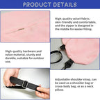 1/2PCS Travel Pillow Stuffable with Clothes As Carry-On Luggage Fits Up to 3 Days of Travel Essentials, Multifunctional U-Shaped Pillowcase for Business, Trip, Outdoor (2PCS-Pink)