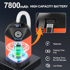 Portable Shower for Camping with 7800mAh Battery, Rechargeable Camping Shower with Intelligent LED Display, 3 Spray Modes, IPX8 Waterproof Outdoor Camp Pump for Hiking, Travel, Car, Pet