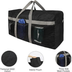 REDCAMP Foldable Travel Bag, Large Sports Bag, 75L/96L/100L, Lightweight Waterproof Tote Bag