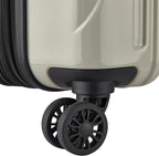 DELSEY PARIS Helium Aero Hardside Expandable Luggage with Spinner Wheels, Latte, Checked-Large 28 Inch