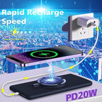 Magnetic Battery Pack for iPhone /17/16/15/14/13/12 Series, 10,000mAh Mag-Safe Battery Pack, Slim Mag-Safe Power Bank Charger, Power Bank Magnetic Charger for iPhone (Subcolor)