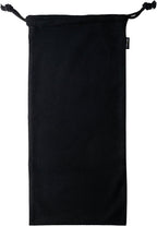 ZENPAC Shoe Dust Bags, Black Duster Flannel Pouch with Drawstring Closure, Washable Breathable Cotton Fabric for Boots, Travel, Luggage, 8x17, 4 Pack