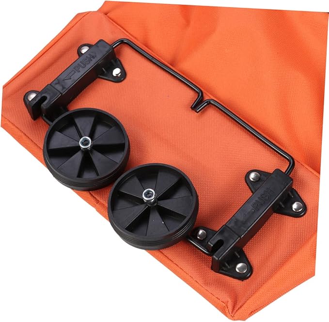 Alipis Portable Shopping Cart Folding Wheel Tug Bag Luggage Carrier Compact Trolley for Shopping Travel Sports Camping for Ages