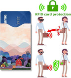 8 RFID Blocking Sleeves, Unique Designs and Arts in Purple, Anti-Theft Credit Card Holder, Credit Card Protector, Easy to Recognize, Sturdy and Perfect size for cards