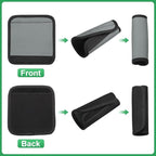 uxcell 3 Pcs Luggage Handle Wrap for Suitcase, Neoprene Handbag Grip Cover Protector Luggage Identifiers Suitcase Handle Wraps for Luggage Shopping Bag Travel Bags, Silver