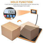 Fuzion Shipping Scale, 440LB/200KG x 10g Digital Postal Scale, Hold/Tare Function, Postage Scale for Packages Small Business/Luggage/Mailing, Battery & AC Adapter Included