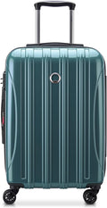 DELSEY PARIS Helium Aero Hardside Expandable Luggage with Spinner Wheels, Metallic Green, Carry-On Plus 21 Inch