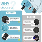 Seniny Windproof Travel Umbrella, Automatic Umbrellas for Rain, Portable & Compact Umbrellas for Backpack, Strong UV for Protection, Folding Small Sun Umbrella for Car, Walking