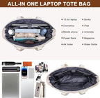 Teacher Tote Bag for Women 15.6in Laptop Bag Work Bags for Women Nurse, Large Utility Shoulder Tote Handbag