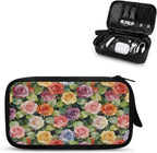 Tulips Travel Cord Organizer Case Portable Cable Organizer Bag for Charger Phone Earphone Large Tech Pouch Electronics Organizer Travel Case