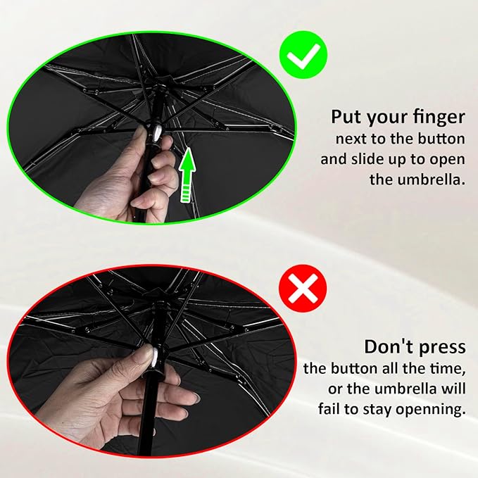 TopTie Compact Mini Umbrella for Purse, Small Sun & Rain Umbrellas with Case, Travel Folding Umbrella