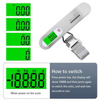 Alleo Luggage Weight Scale for Travel 110lbs - Precise Luggage Scale Travel Digital, Portable Handheld Bag Weigher with Backlit LCD, Battery Included, Compact for Airport, Cruise & Carry-On