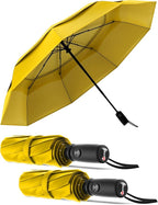 Repel Windproof Travel Umbrella - Compact & Withstands Winds up to 100MPH , Strongest Premium Auto Folding Umbrella for Rain and Sun - Durable, Light & Portable for Women & Men , Fits Backpack & Cars